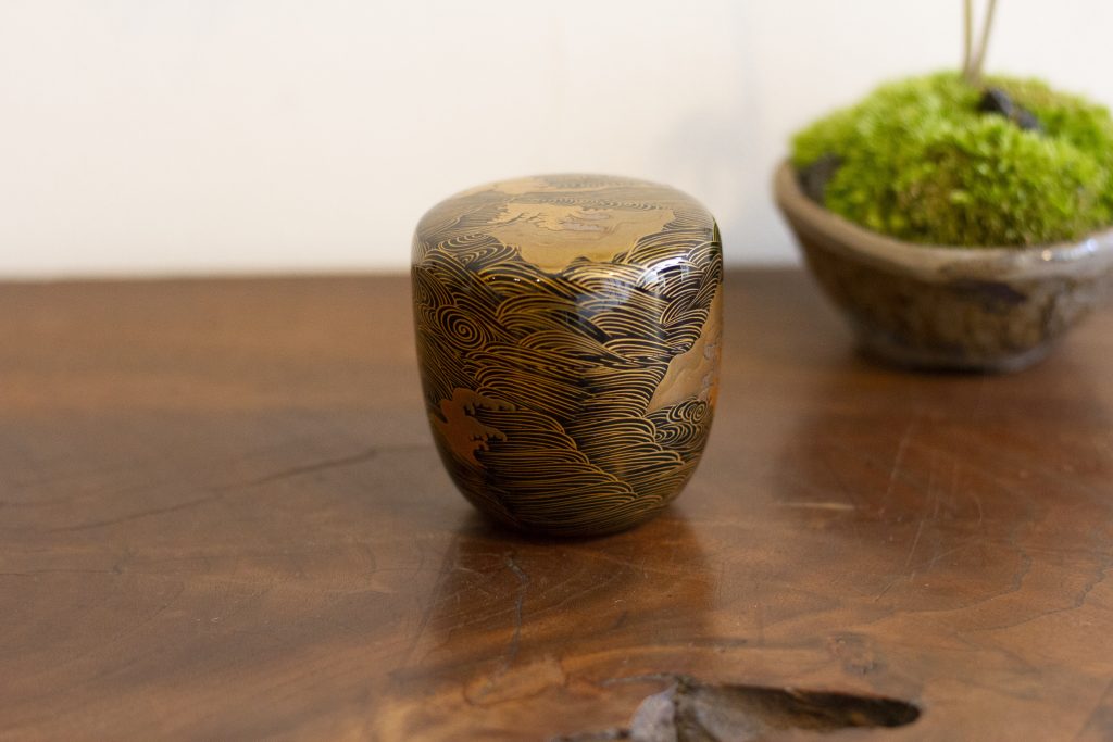 木製　塗　茶色　紐付箱　京塗器美術蒔絵制作販売　岡本塗専堂制 木製 塗 茶色 紐付箱 京塗器美術蒔絵制作販売 岡本塗専堂
