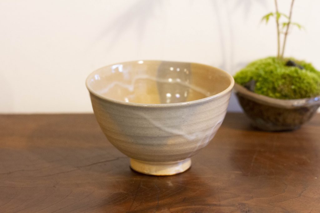 Ｓ５０５　茶碗　『粉引　茶碗』『朝日焼』『松林良周作』　共箱　抹茶碗　茶道具 令和七年 乙巳歳 不傳庵宗実家元御好 「朝日焼茶碗」 十六世