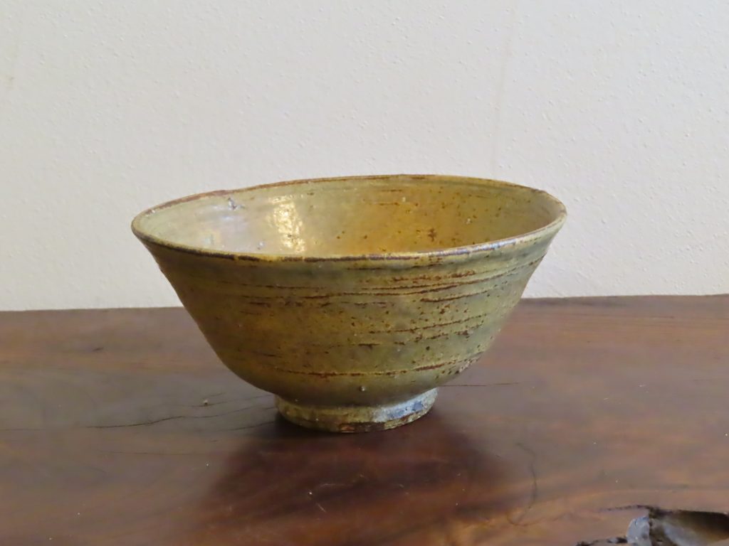 清水久嗣作、伊羅保茶碗